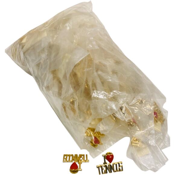 Wholesale Lot of 65 I LOVE TENNIS Pins - New Jw947 - Picture 9 of 9